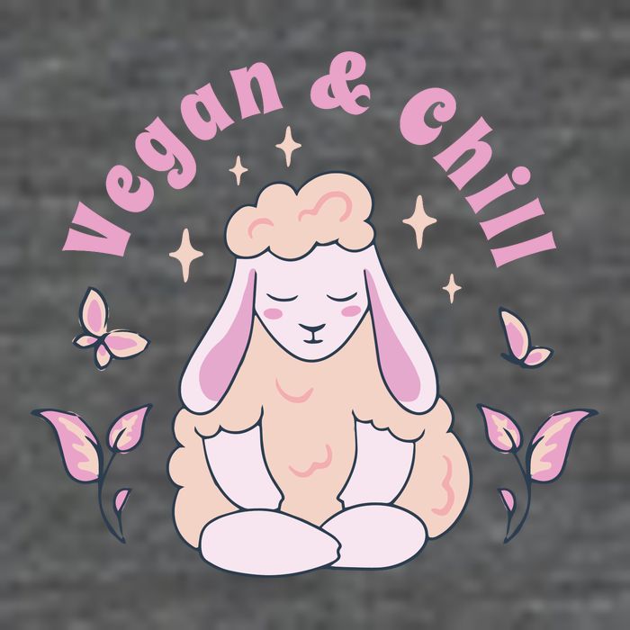 Vegan And Chill Sheep Hoodie
