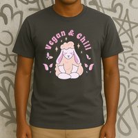 Vegan And Chill Sheep T-Shirt