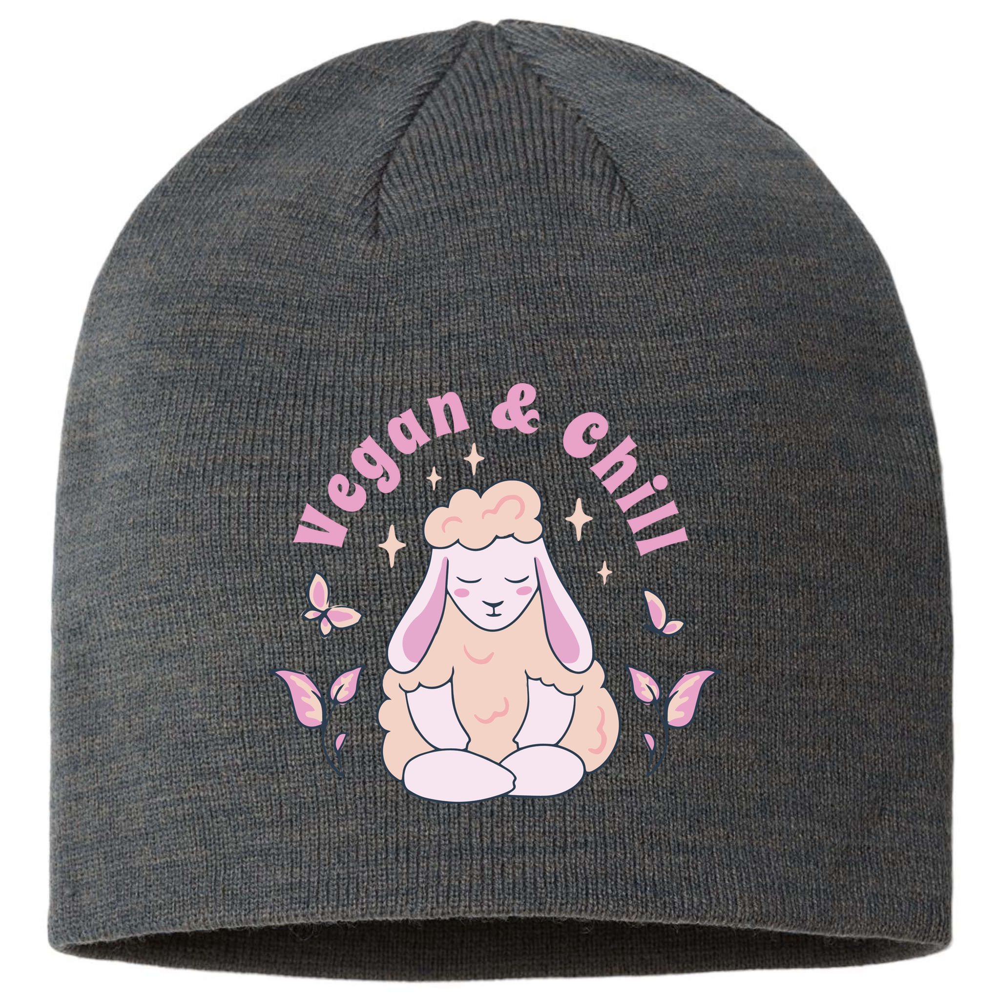 Vegan And Chill Sheep Sustainable Beanie