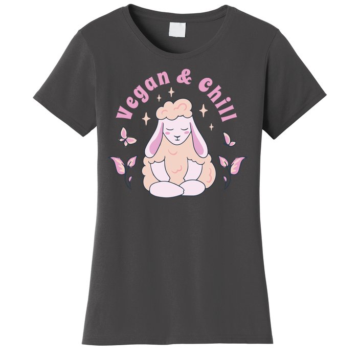 Vegan And Chill Sheep Women's T-Shirt