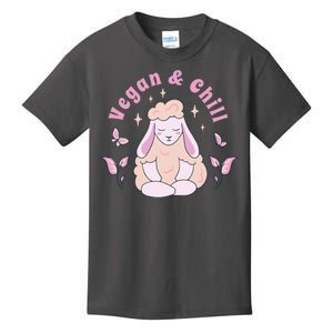 Vegan And Chill Sheep Kids T-Shirt