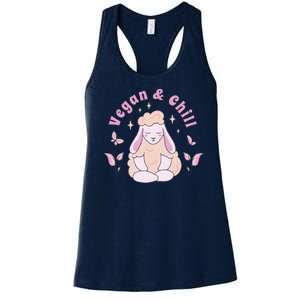 Vegan And Chill Sheep Women's Racerback Tank