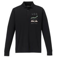 Voo And Chill Funny Wall Street Investing Funny Trading Joke Performance Long Sleeve Polo