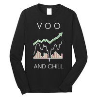 Voo And Chill Funny Wall Street Investing Funny Trading Joke Long Sleeve Shirt