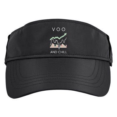 Voo And Chill Funny Wall Street Investing Funny Trading Joke Adult Drive Performance Visor