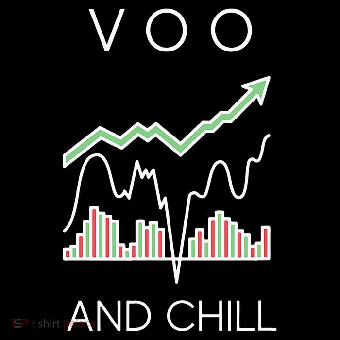 Voo And Chill Funny Wall Street Investing Funny Trading Joke Premium T-Shirt