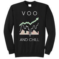 Voo And Chill Funny Wall Street Investing Funny Trading Joke Tall Sweatshirt