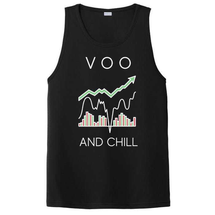 Voo And Chill Funny Wall Street Investing Funny Trading Joke PosiCharge Competitor Tank