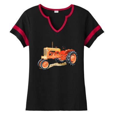 Vintage Allis Chalmers Wd45 Tractor Ladies Halftime Notch Neck Tee