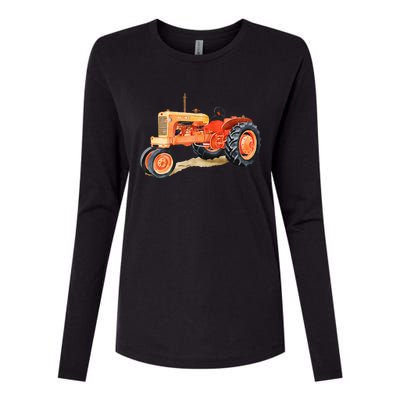 Vintage Allis Chalmers Wd45 Tractor Womens Cotton Relaxed Long Sleeve T-Shirt