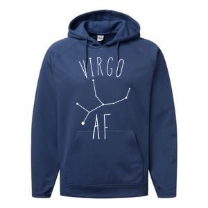 Virgo Af Constellation / Funny Virgo Astrology Quote Gift Performance Fleece Hoodie