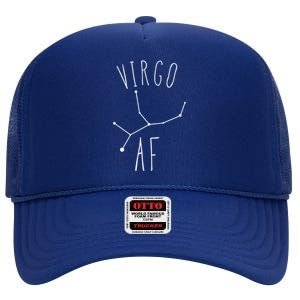 Virgo Af Constellation / Funny Virgo Astrology Quote Gift High Crown Mesh Back Trucker Hat