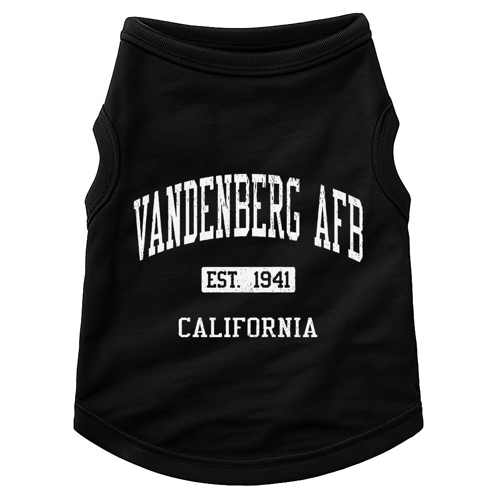 Vandenberg Afb California Ca Js04 Vintage Athletic Sports Doggie Tank