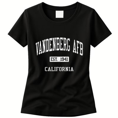 Vandenberg Afb California Ca Js04 Vintage Athletic Sports Womens T-Shirt