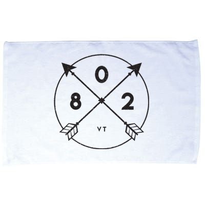 Vermont Area Code 802 State Pride Souvenir Gift Arrow Microfiber Hand Towel