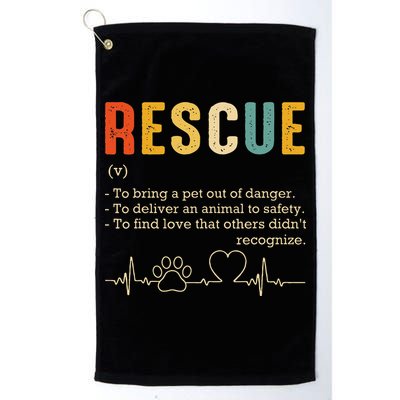 Vintage Adoption Cat Rescue Women Men Cat Mom Cat Dad Golf Towel