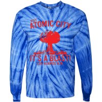 Visit Atomic City ItS A Blast! Los Alamos N.M Tie-Dye Long Sleeve Shirt