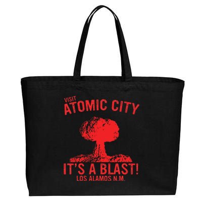 Visit Atomic City ItS A Blast! Los Alamos N.M Cotton Canvas Jumbo Tote