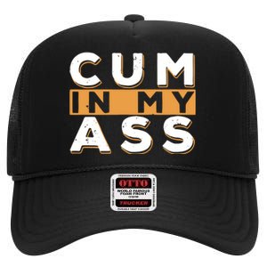 Violets Ani Cum In My Ass High Crown Mesh Back Trucker Hat