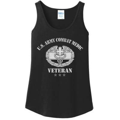 Vintage Army Combat Medic Veteran Gift for US Army Veteran Ladies Essential Tank