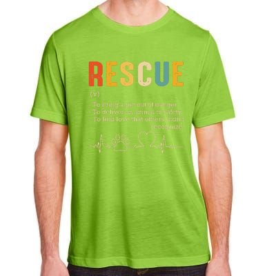 Vintage Adoption Cat Rescue Women Men Cat Mom Cat Dad Adult ChromaSoft Performance T-Shirt