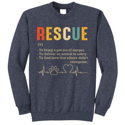 Vintage Adoption Cat Rescue Women Men Cat Mom Cat Dad Sweatshirt