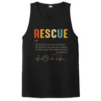 Vintage Adoption Cat Rescue Women Men Cat Mom Cat Dad PosiCharge Competitor Tank