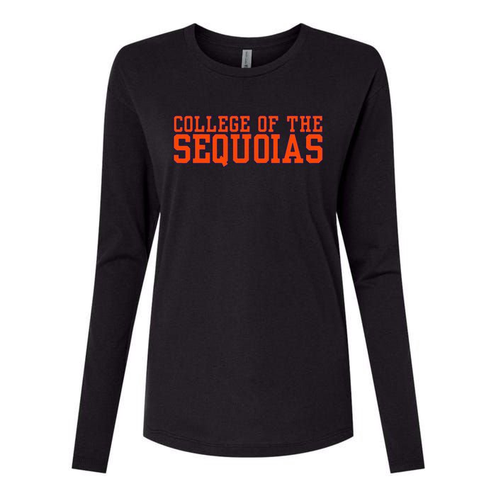 Vintage Arch College Of The Sequoias Womens Cotton Relaxed Long Sleeve T-Shirt