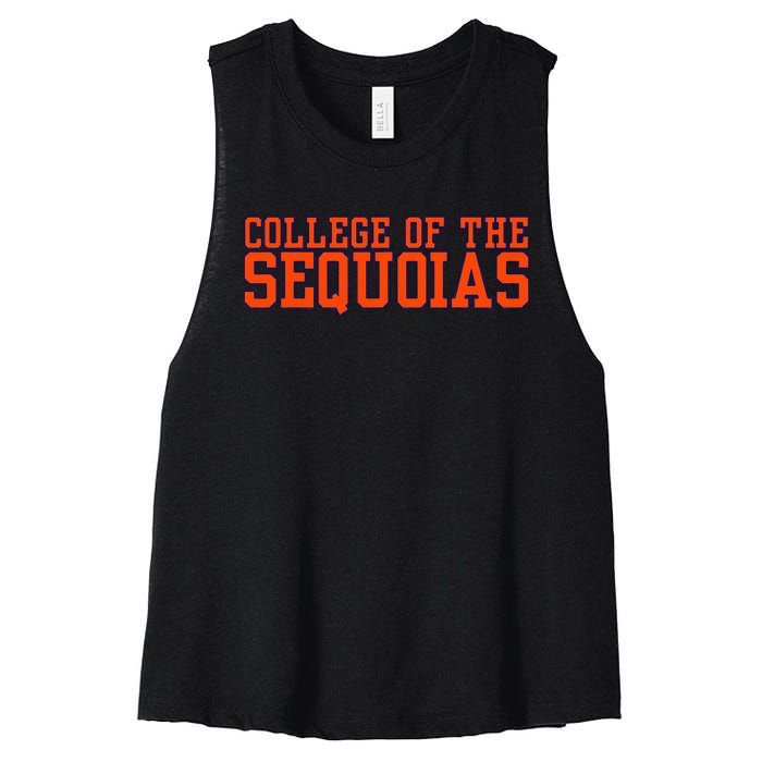 Vintage Arch College Of The Sequoias Women's Racerback Cropped Tank