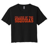 Vintage Arch College Of The Sequoias Women's Crop Top Tee