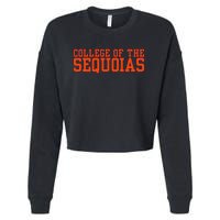 Vintage Arch College Of The Sequoias Cropped Pullover Crew