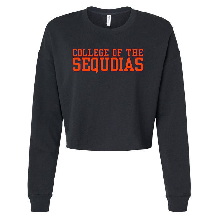 Vintage Arch College Of The Sequoias Cropped Pullover Crew