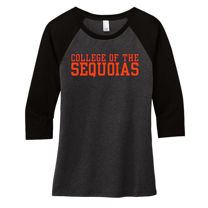 Vintage Arch College Of The Sequoias Women's Tri-Blend 3/4-Sleeve Raglan Shirt