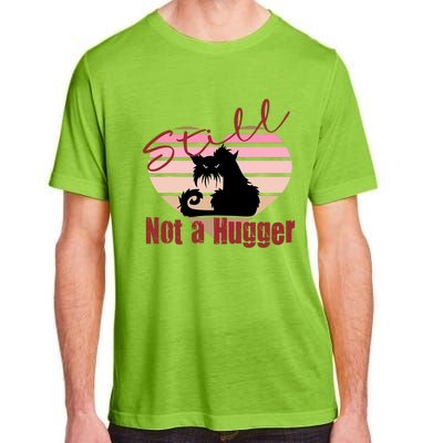 Valentine Angry Cat Still Not A Hugger No Hugs Please Adult ChromaSoft Performance T-Shirt