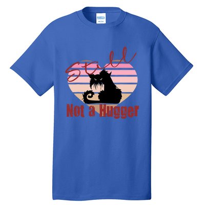 Valentine Angry Cat Still Not A Hugger No Hugs Please Tall T-Shirt