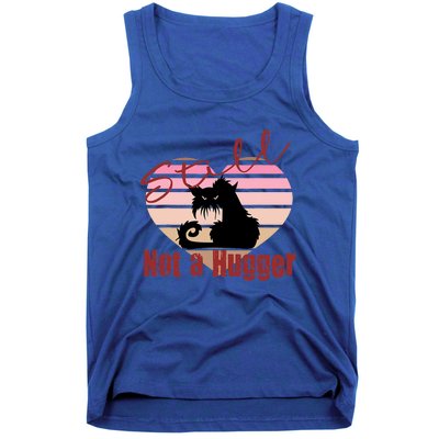 Valentine Angry Cat Still Not A Hugger No Hugs Please Tank Top