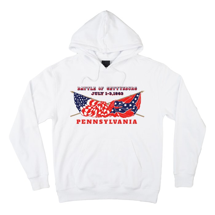 Vintage American Civil War Battle Of Gettysburg Pennsylvania Hoodie