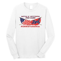 Vintage American Civil War Battle Of Gettysburg Pennsylvania Long Sleeve Shirt