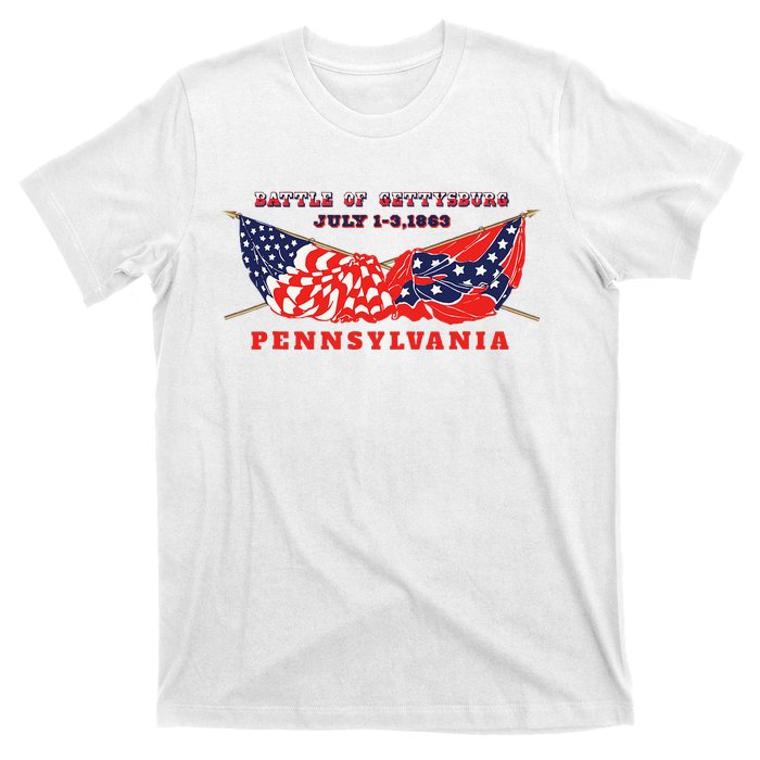 Vintage American Civil War Battle Of Gettysburg Pennsylvania T-Shirt