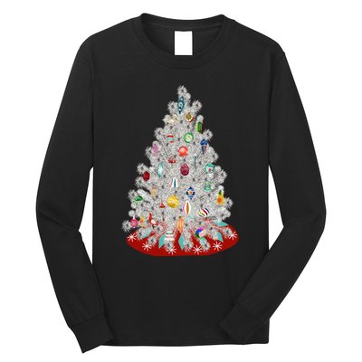 Vintage Aluminum Christmas Tree Long Sleeve Shirt