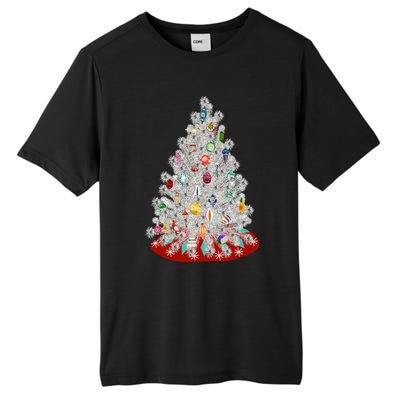 Vintage Aluminum Christmas Tree Tall Fusion ChromaSoft Performance T-Shirt