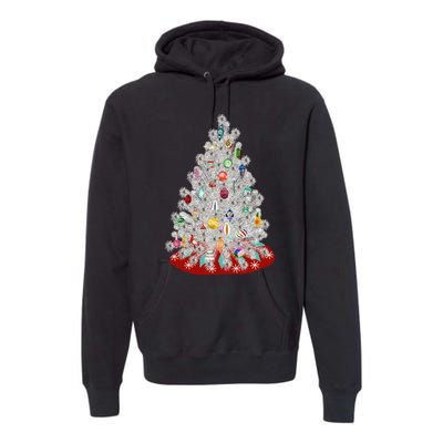 Vintage Aluminum Christmas Tree Premium Hoodie