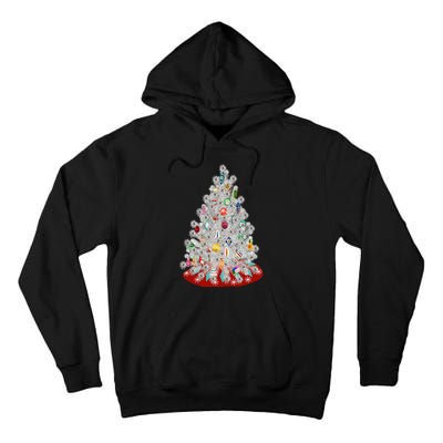 Vintage Aluminum Christmas Tree Tall Hoodie