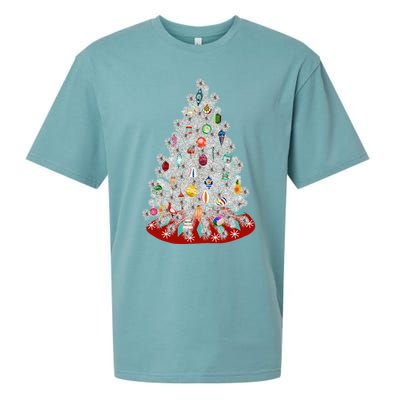 Vintage Aluminum Christmas Tree Sueded Cloud Jersey T-Shirt