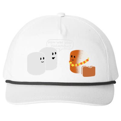 Vacation Marshmallow Snapback Five-Panel Rope Hat