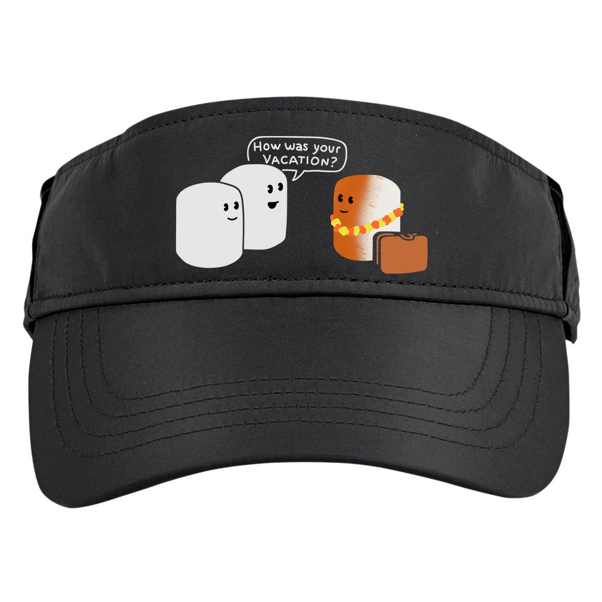 Vacation Marshmallow Adult Drive Performance Visor