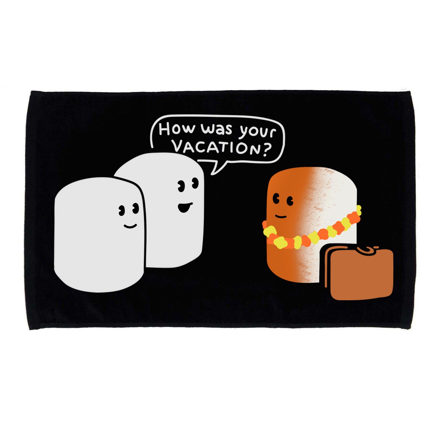 Vacation Marshmallow Microfiber Hand Towel