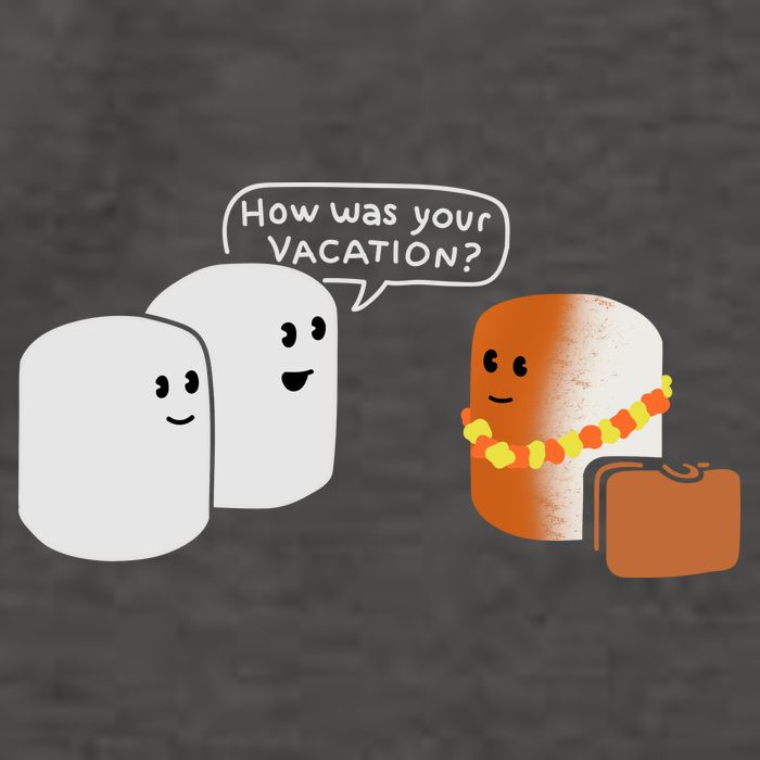 Vacation Marshmallow Vector Backpack