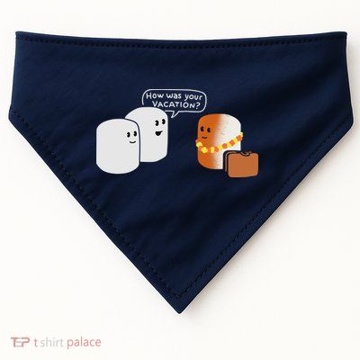 Vacation Marshmallow USA-Made Doggie Bandana