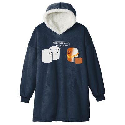 Vacation Marshmallow Hooded Wearable Blanket